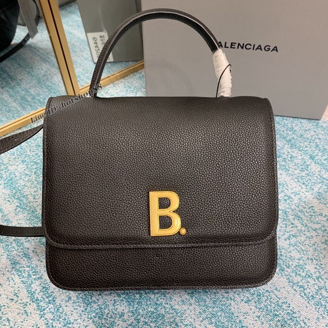 Balenciaga專櫃爆款巴黎世家黑色鑽石紋手提豆腐包 款號：644205 fyj1918